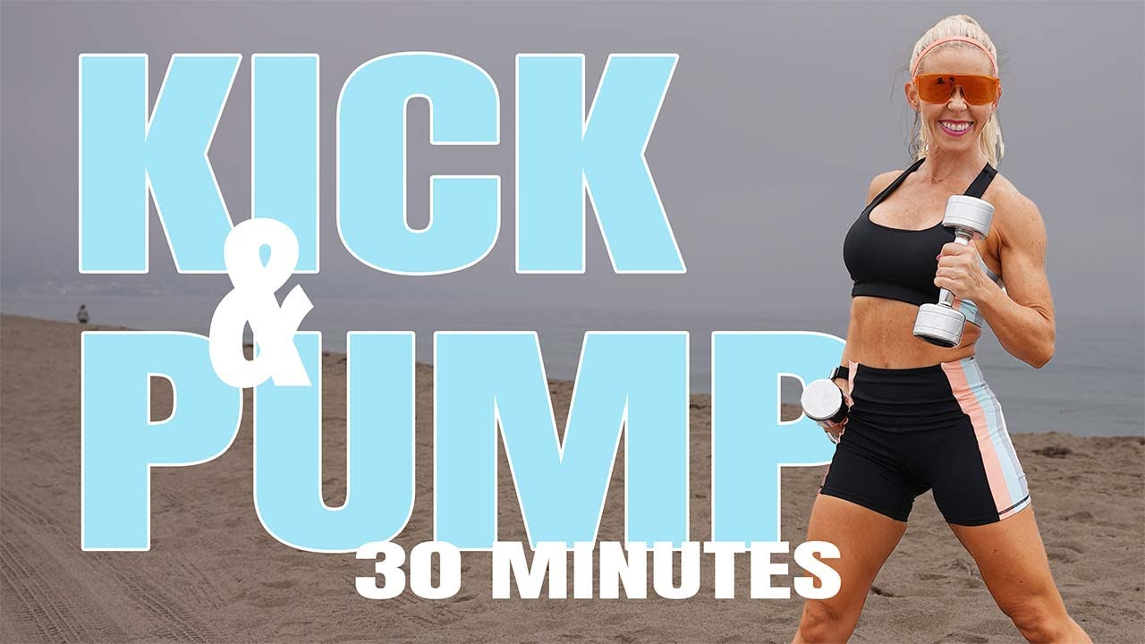 30 MINUTE KICKBOXING AND WEIGHTS WORKOUT | Tabata Sets | Total Body Blast