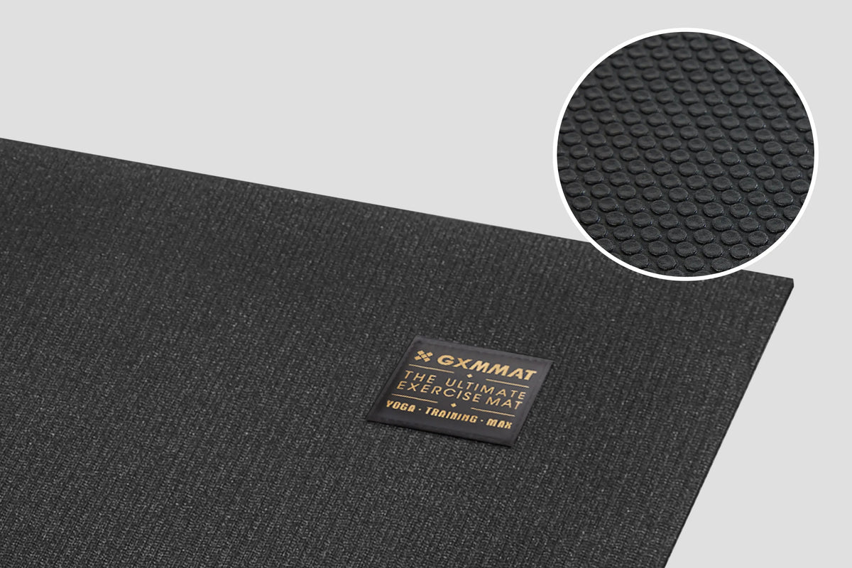Close-up of the anti-slip textured surface of a GXMMAT large exercise mat
