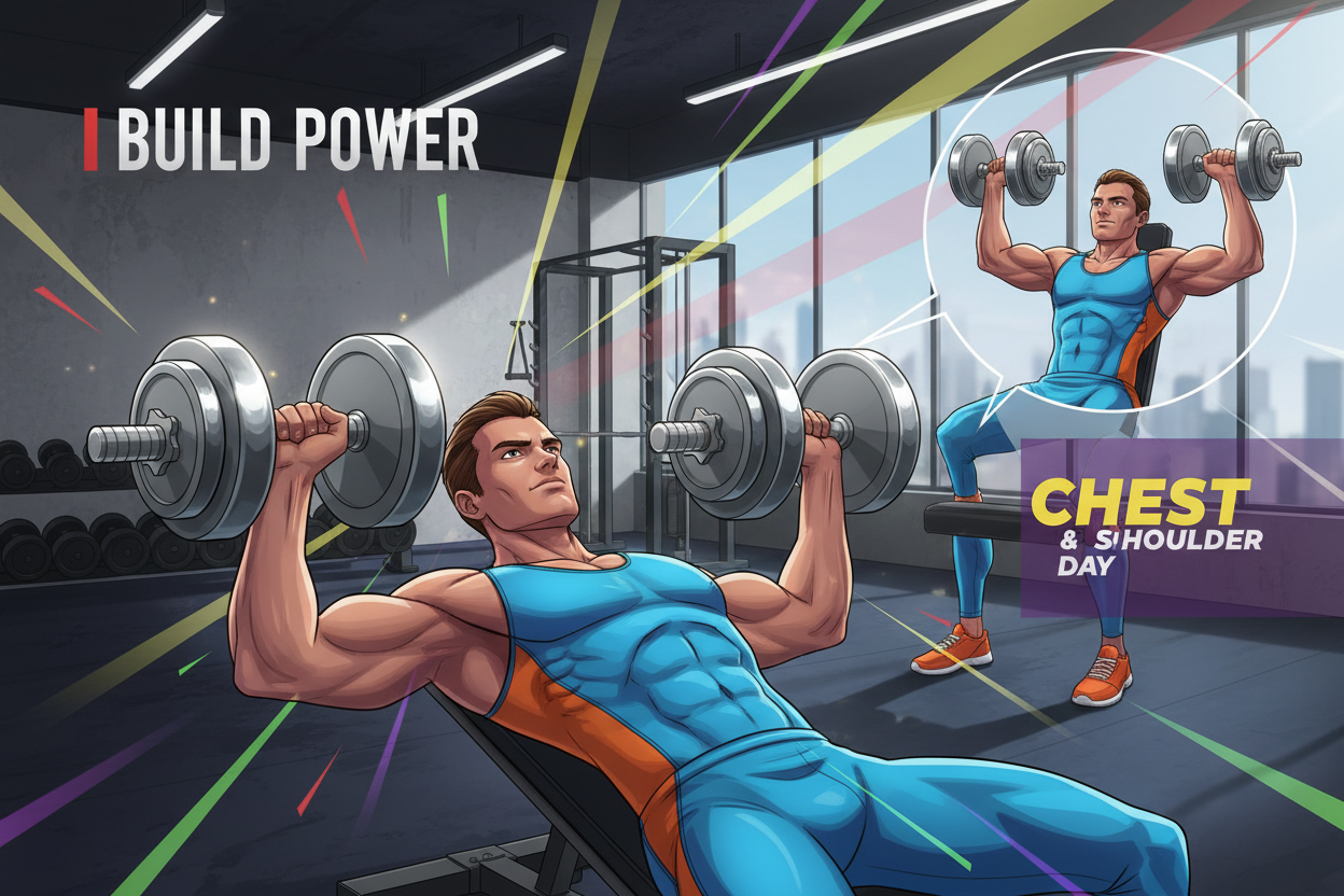 Build Strength with This Dumbbell Chest and Shoulder Routine