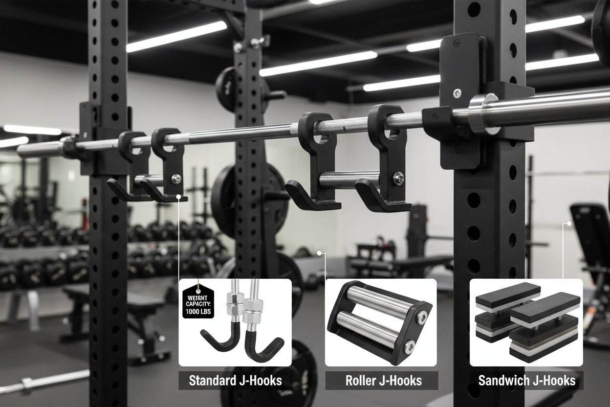 Choosing the Right J Hooks for Your Power or Squat Rack: A Complete Guide