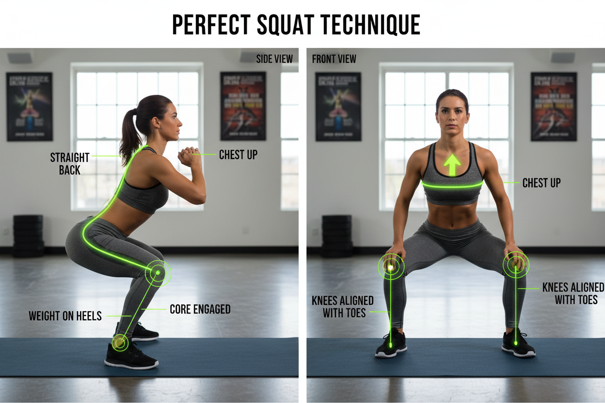 Correct Form for Squats: The Definitive Guide for 2024