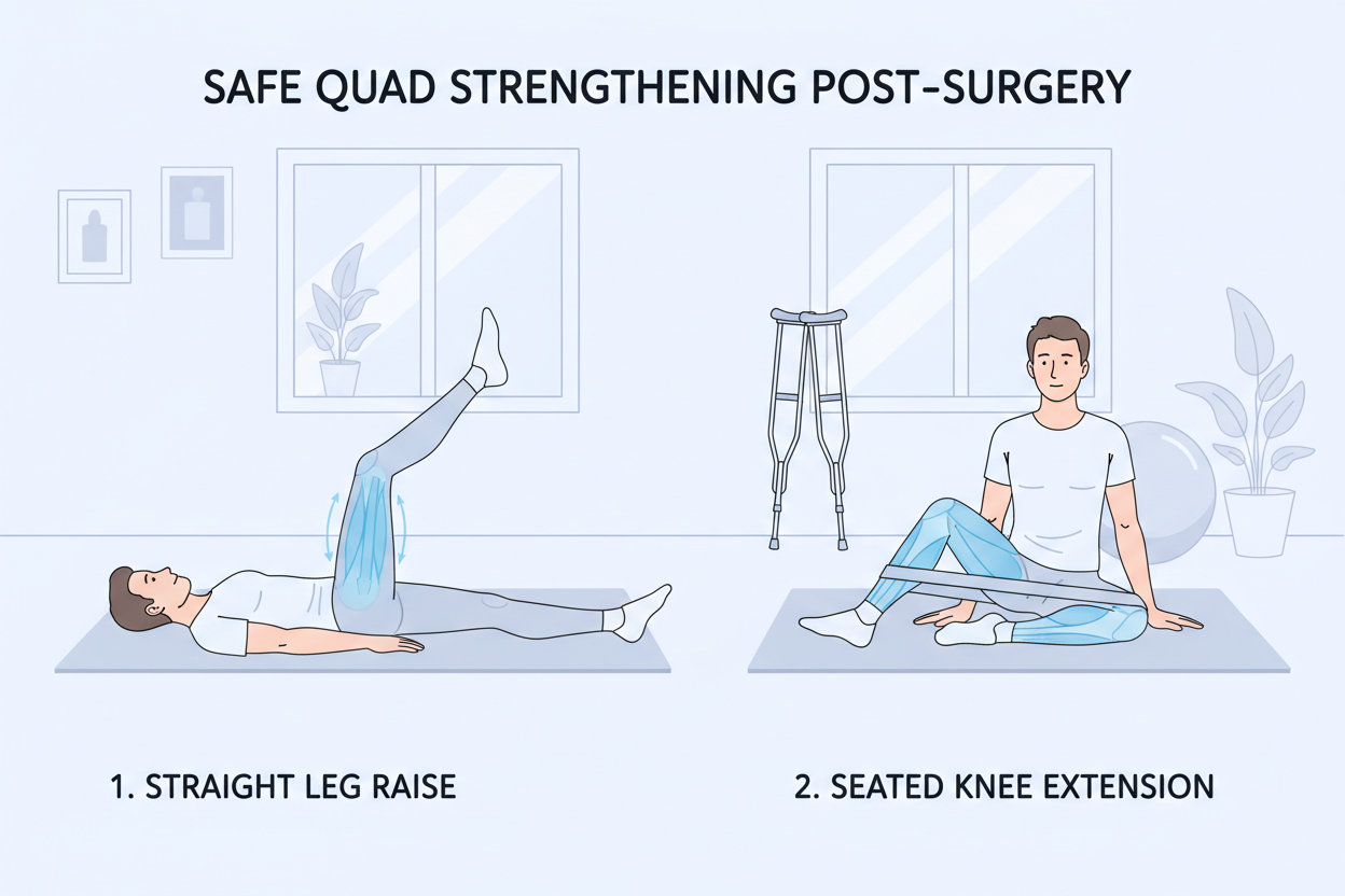 Exercises to Strengthen Quads After Knee Surgery: The Safe Protocol