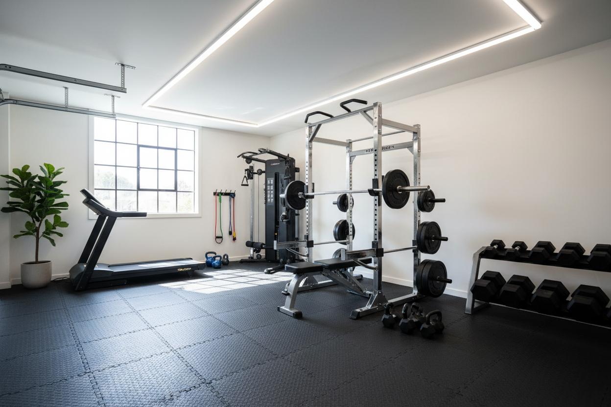 Best At Home Exercise Program: Blending Free Weights & Machines