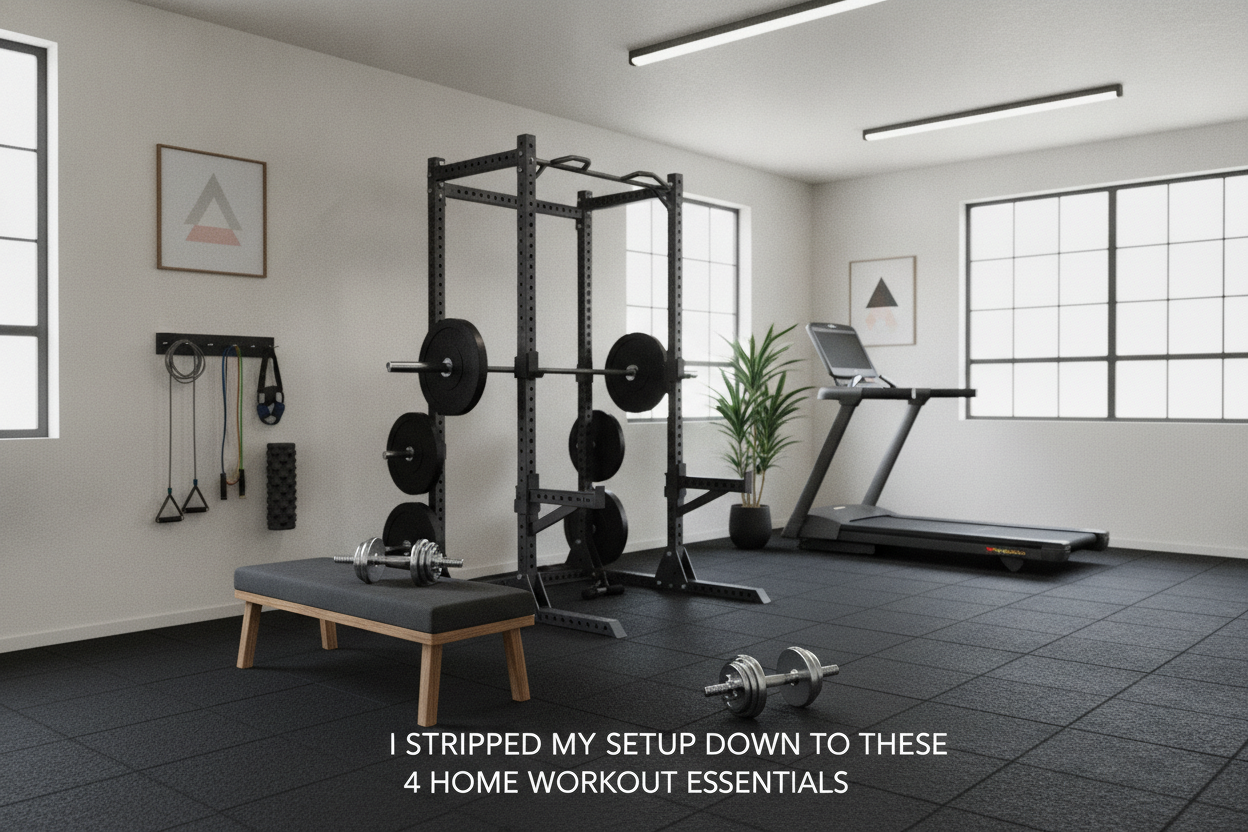I Stripped My Setup Down to These 4 Home Workout Essentials
