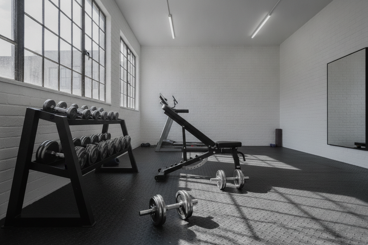 Dumbbell-Only Leg Workout: Lower-Body Movement Frameworks, Loading Architecture, and Home Floor Staging