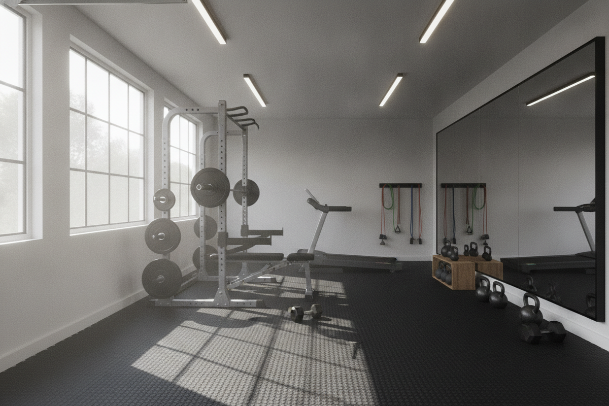 Building Muscle Mass Naturally: Hypertrophy Architecture, Lifting Mechanics, and Home Floor Staging
