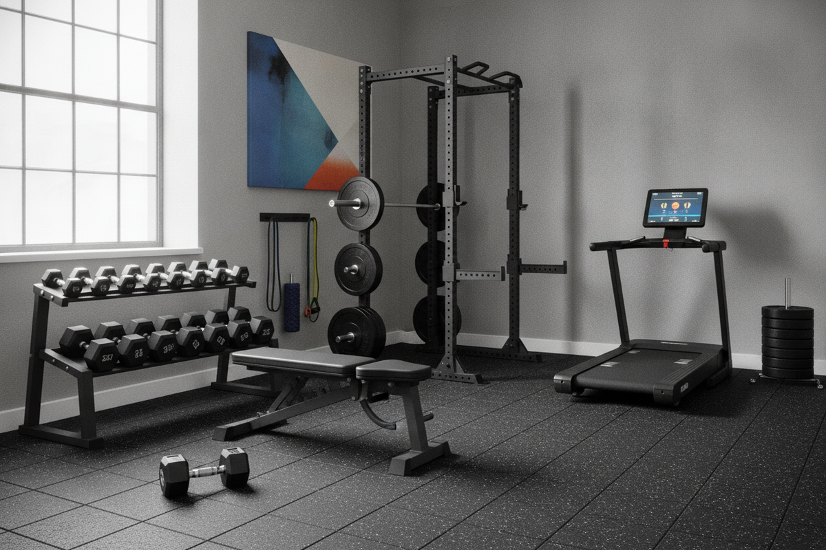 Burning Fat by Lifting Weights: Resistance Architecture and Home Gym Floor Staging