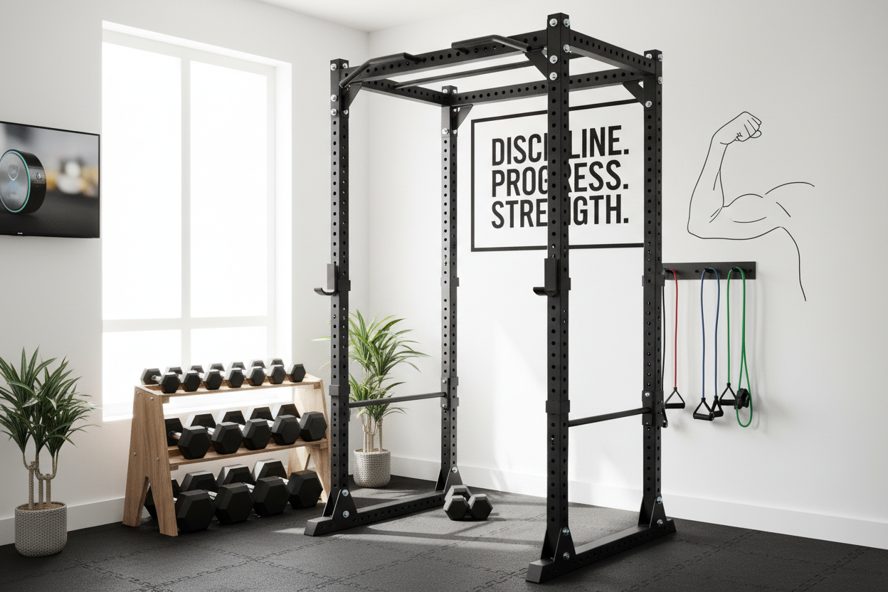 From Living Room to Lifting Room: Building Motivation and a DIY Power Rack at Home
