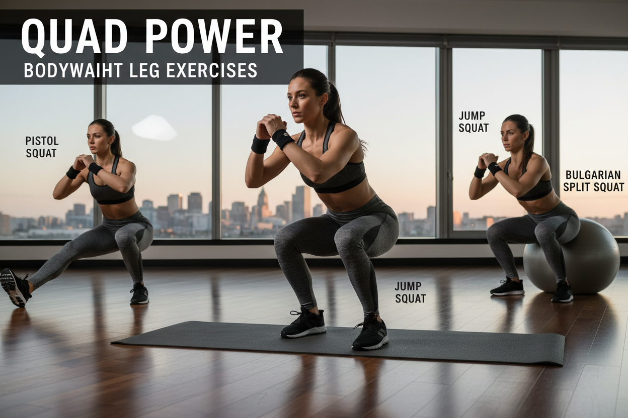 How to Build Huge Legs With Bodyweight Exercise for Quadriceps