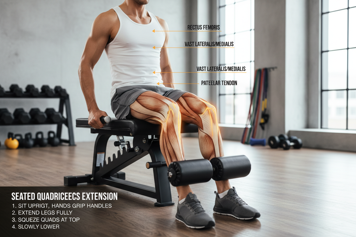 How to Build Leg Strength With Sitting Quadriceps Exercises