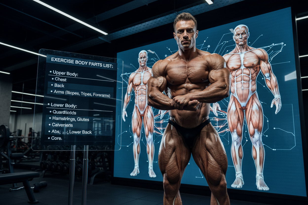 Exercise Body Parts List: The Definitive Guide for Hypertrophy