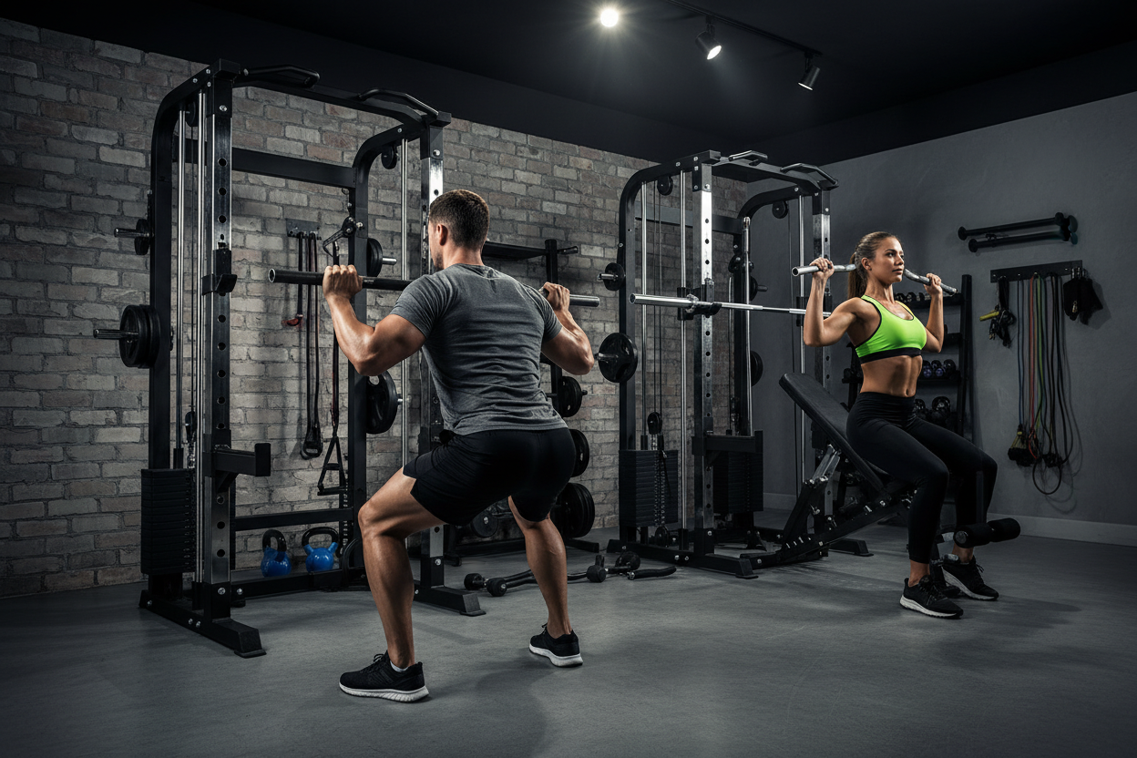 Building a Full Home Gym With Just a Compact Smith Machine