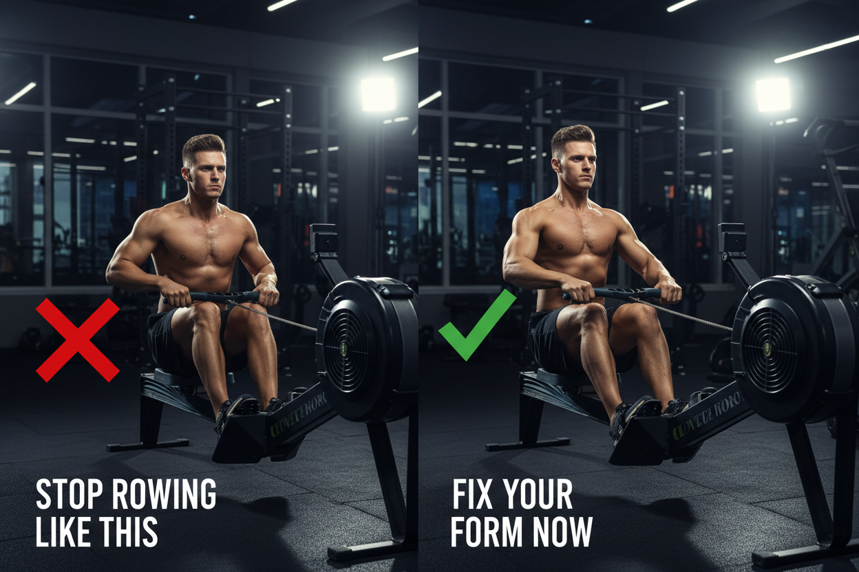 Stop Rowing on Machine Like This (Fix Your Form Now)