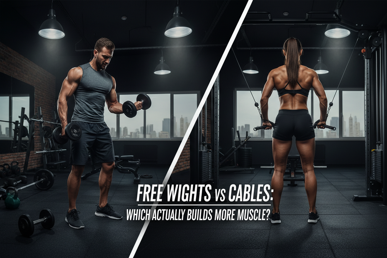 Free Weights vs Cables: Which Actually Builds More Muscle?