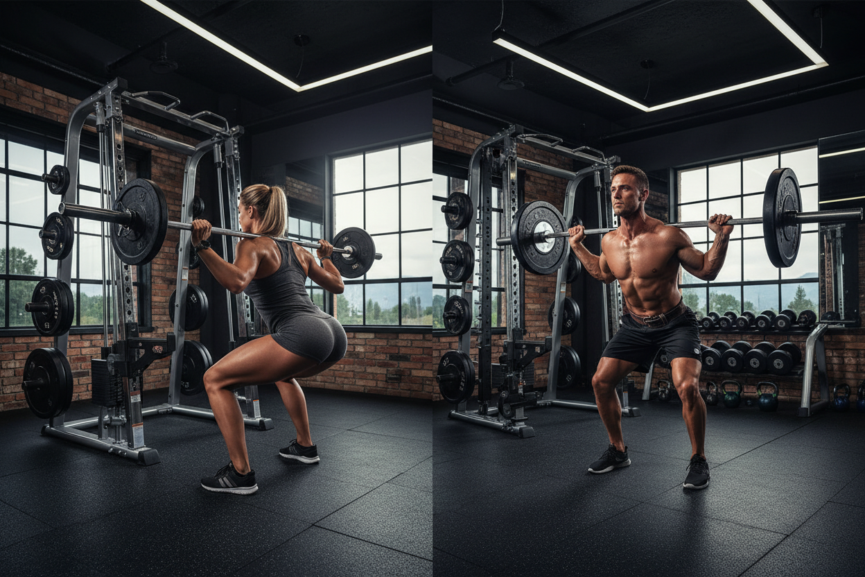 Squat Machine vs Free Weight: Which Belongs in Your Gym?