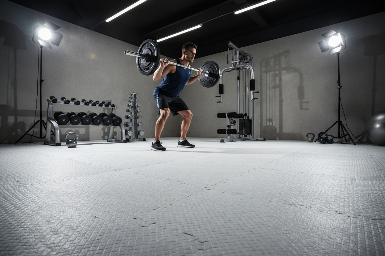 White Rubber Floor Mats: The Secret to a Brighter Home Gym