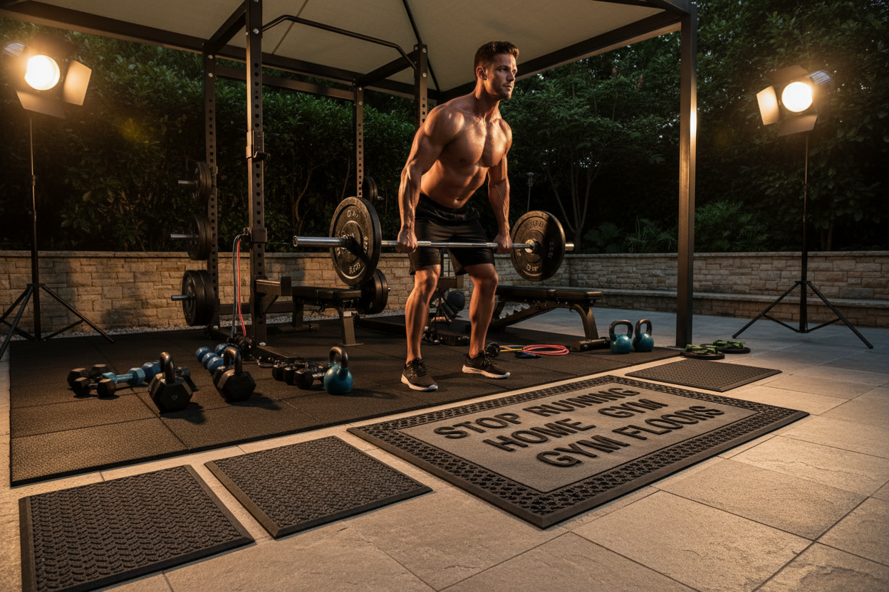 Outdoor Mat Nearby: Stop Ruining Your Home Gym Floors