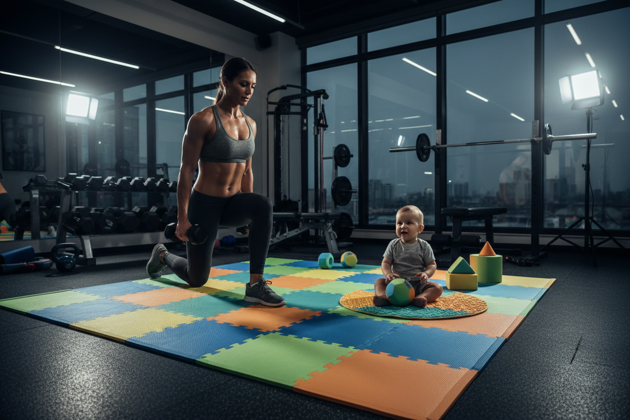 Foam Mat Play: Creating a Safe Space in Your Home Gym