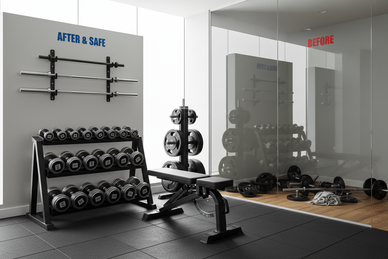 Is Your Home Gym a Hazard Zone? How to Choose the Right Storage for Your Weights