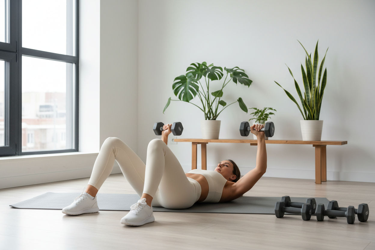 Sculpt and Strengthen: Dumbbell Chest Exercises Women Can Do at Home