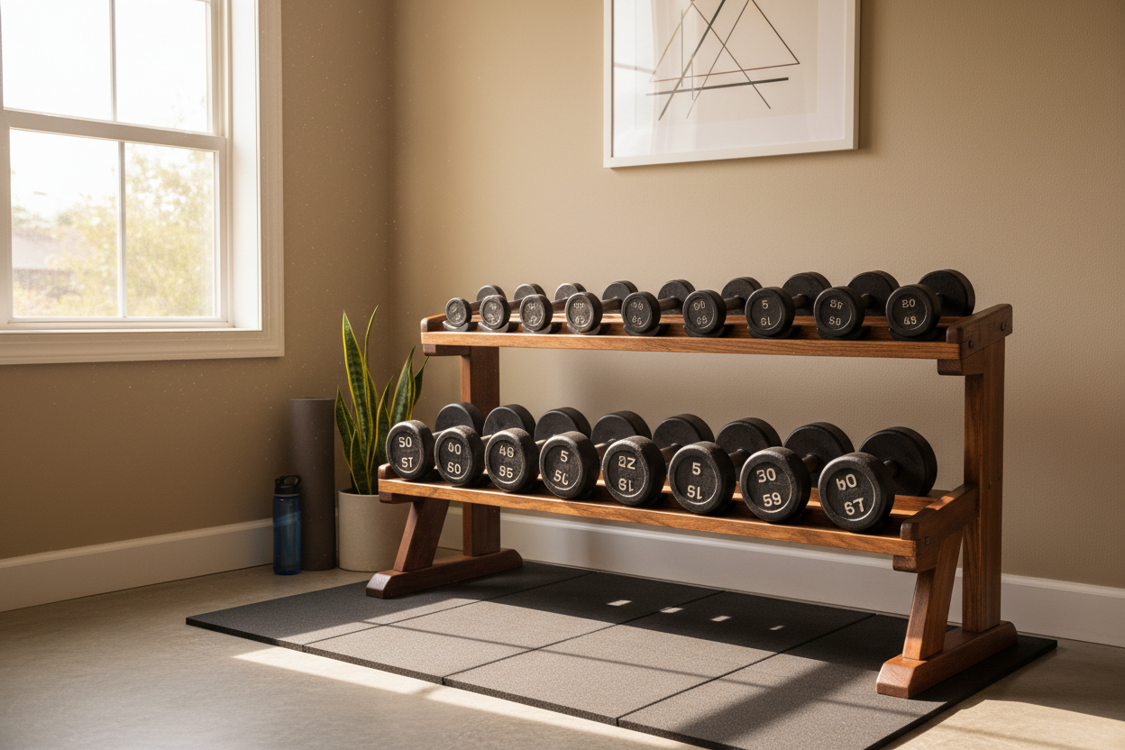 Taming the Home Gym Chaos: Build Your Own Rock-Solid Dumbbell Rack This Weekend