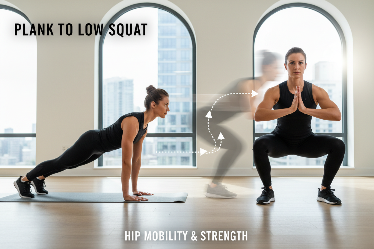 Unlock Elite Hip Mobility With The Plank to Low Squat