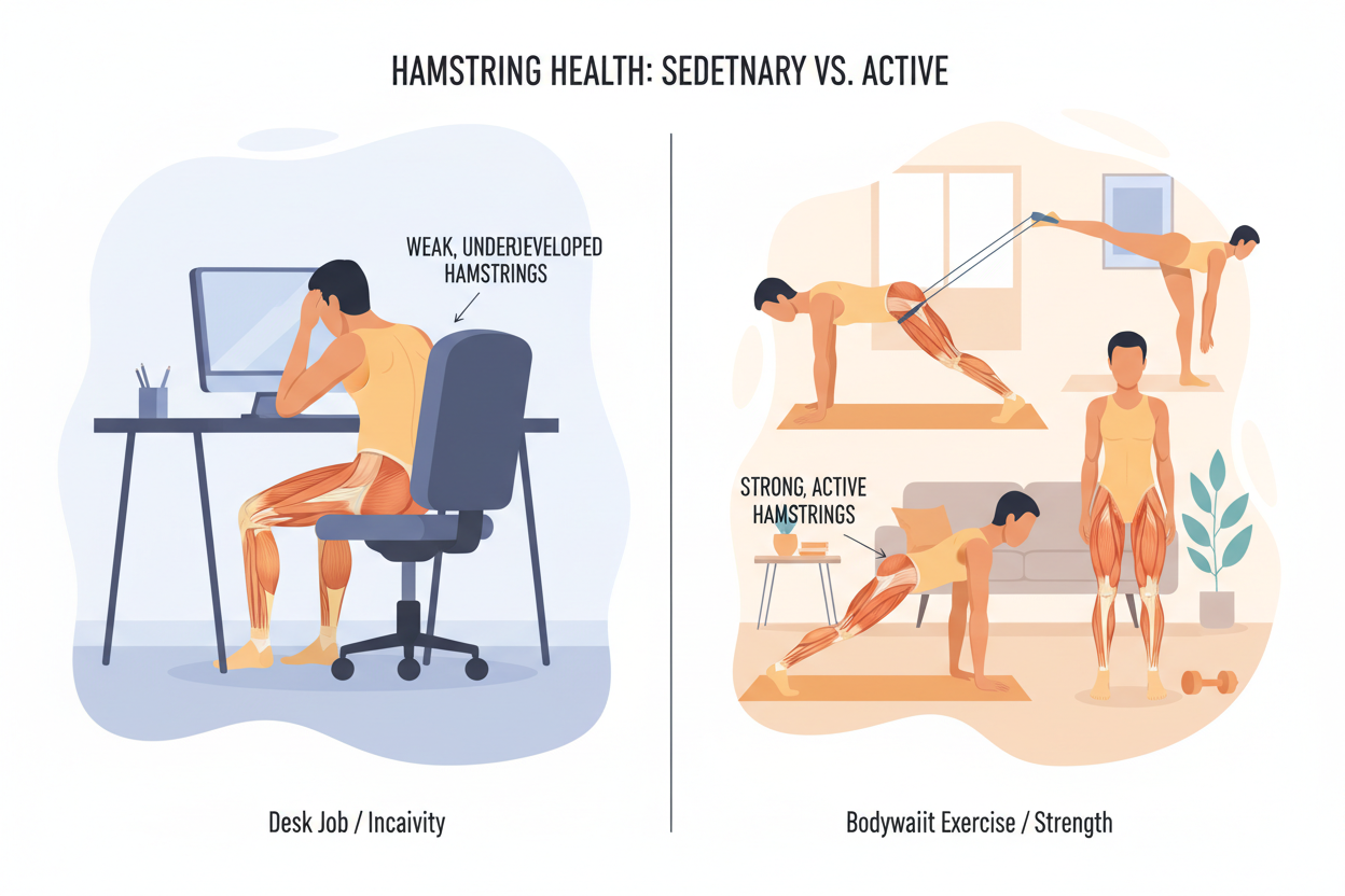 Why Your Hamstrings Are Weak (And How to Fix Them Without a Gym Membership)