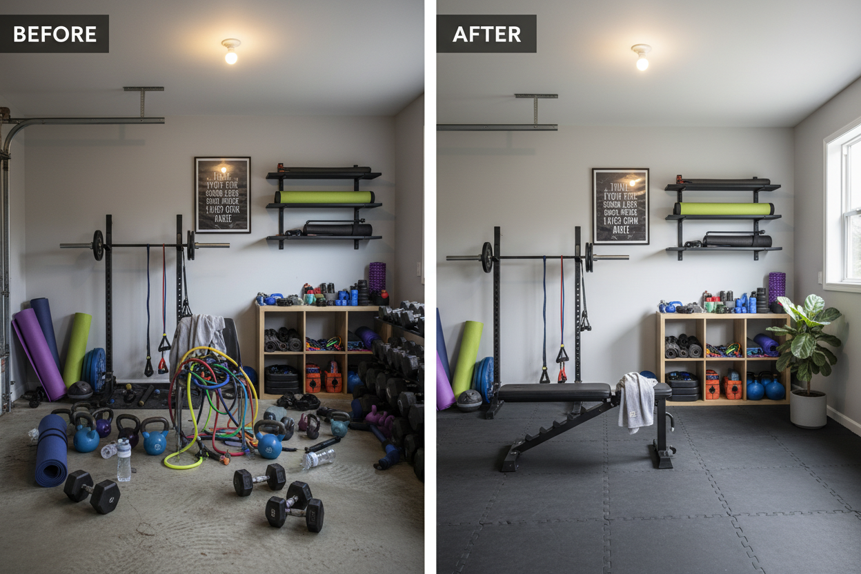 Why Your Home Gym is a Mess (And How to Fix It with the Right Storage)