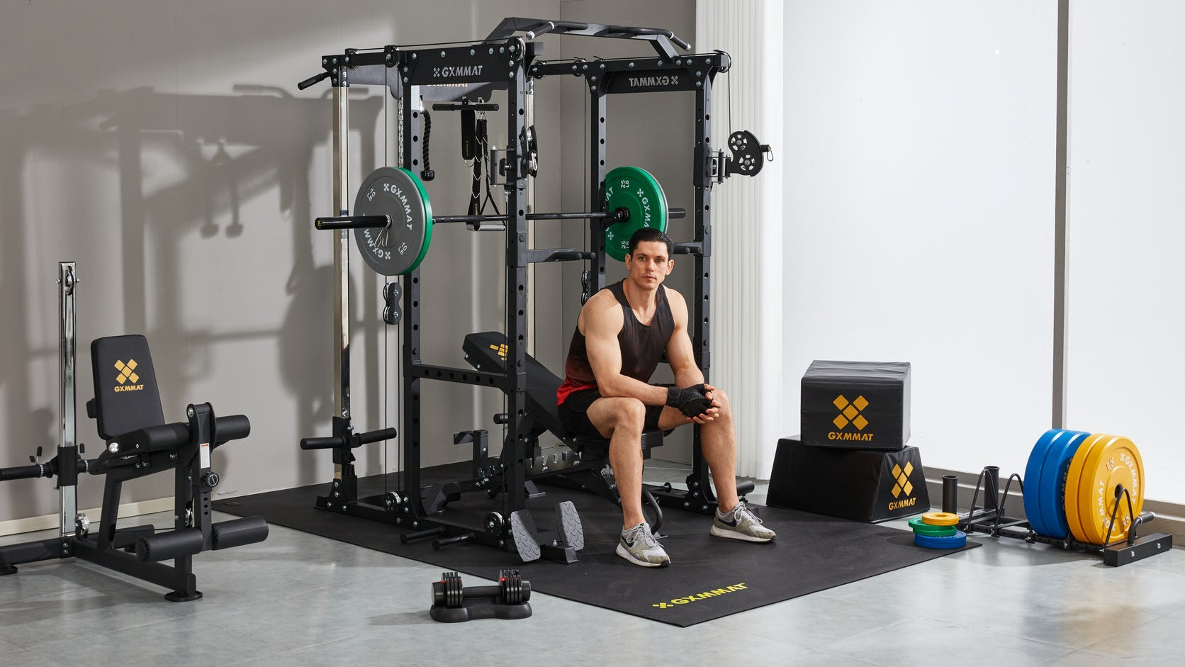 GXMMAT Home Gym Package | Gym Equipment Set