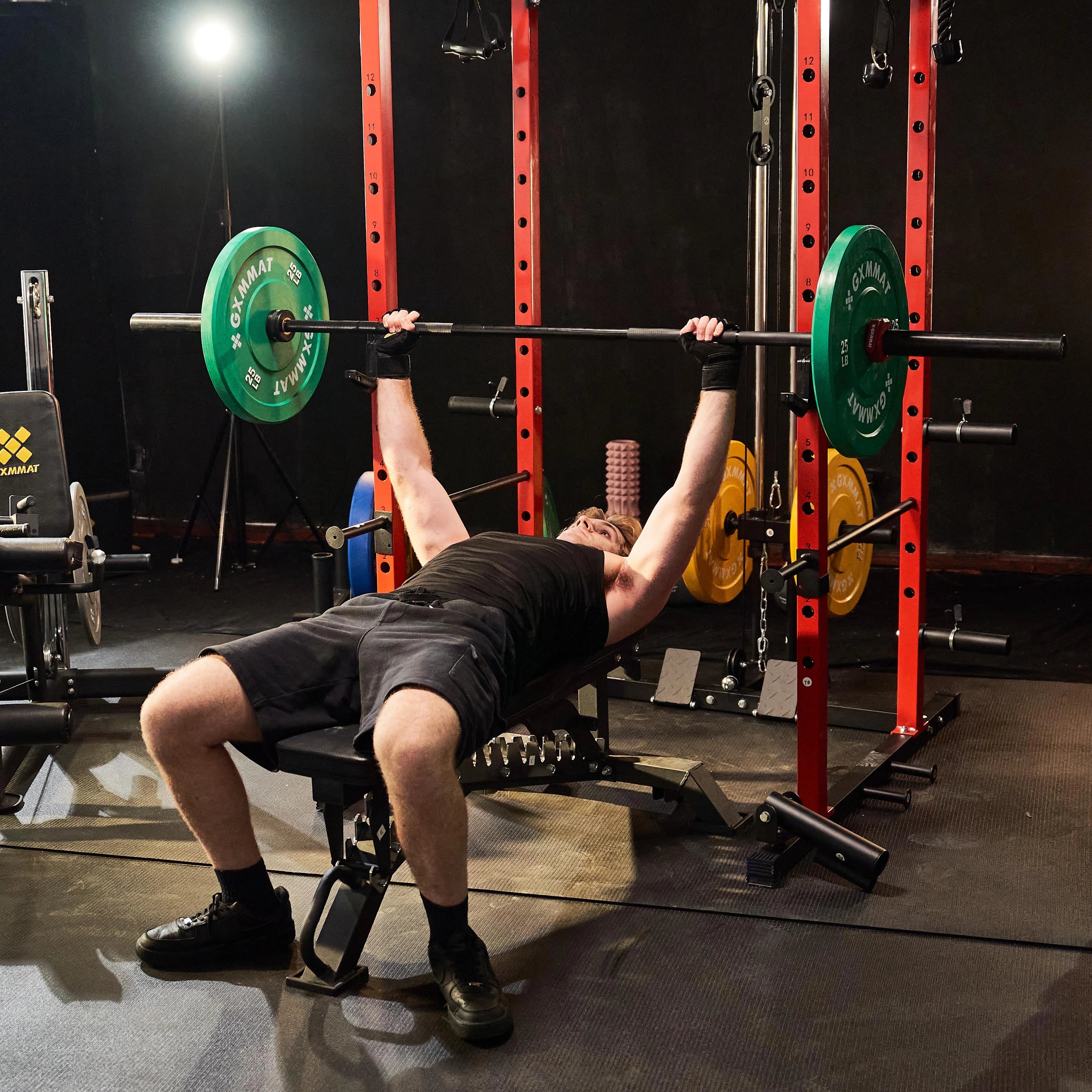 Bench Press with GXMMAT G5 Power Rack