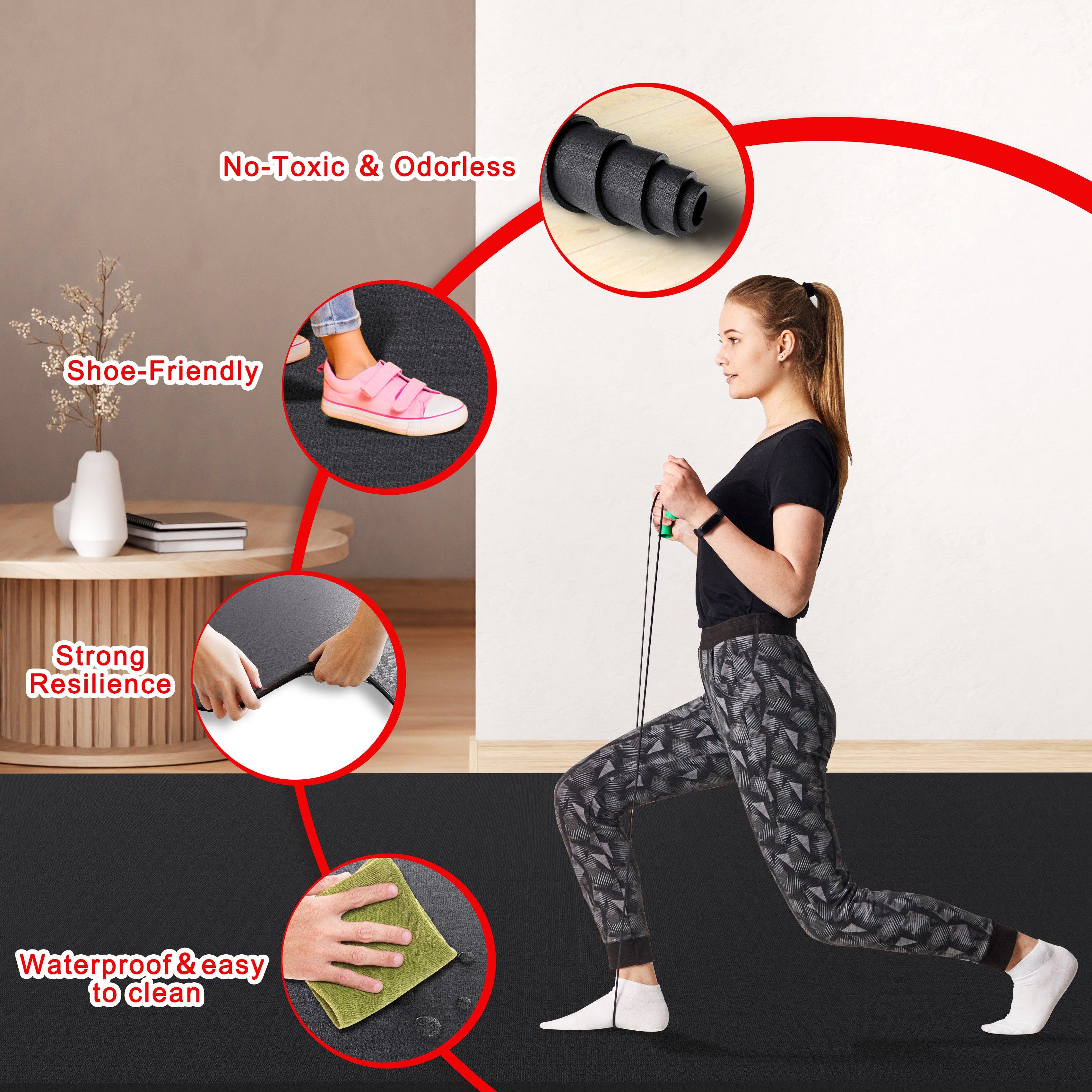 CHEETE Large Exercise Mat