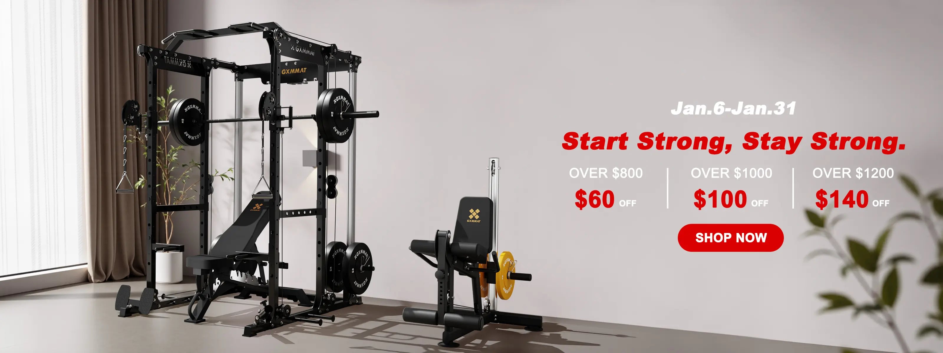 GXMMAT Home Gym New Year Deal Banner PC