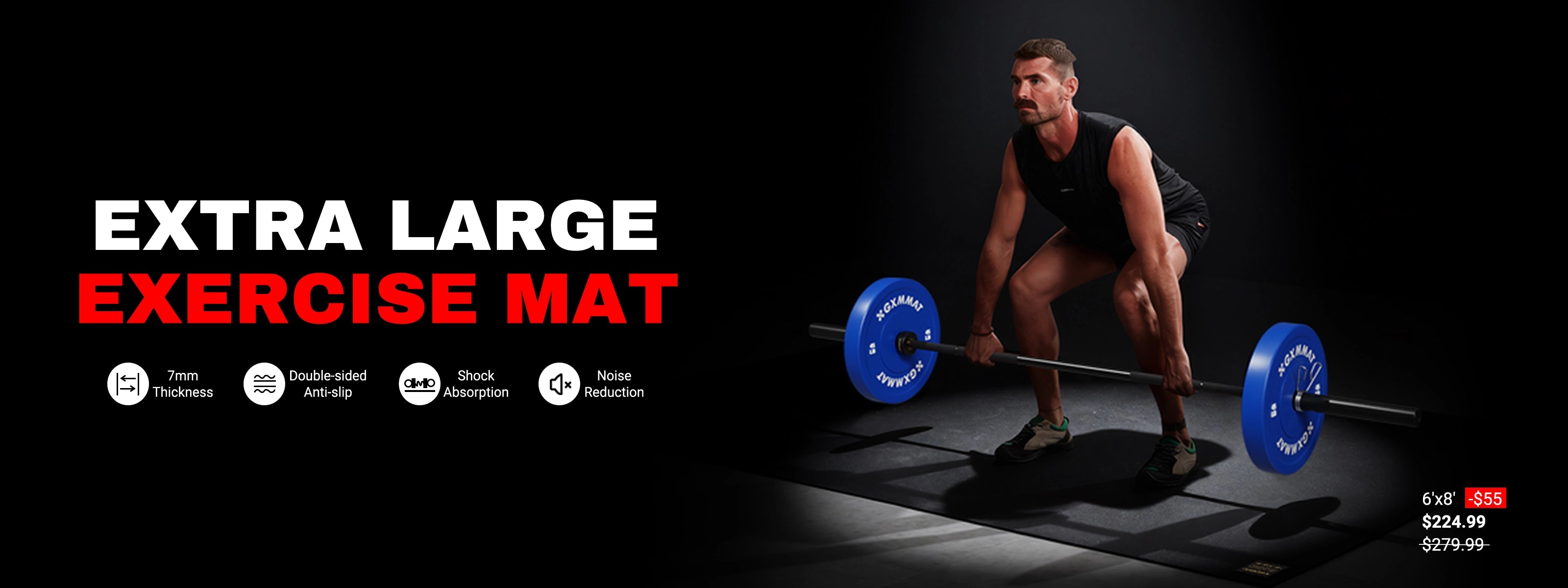 extra large exercise mat banner pc