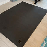 Large Yoga Mat with barefoot 7'x5'，9mm thick