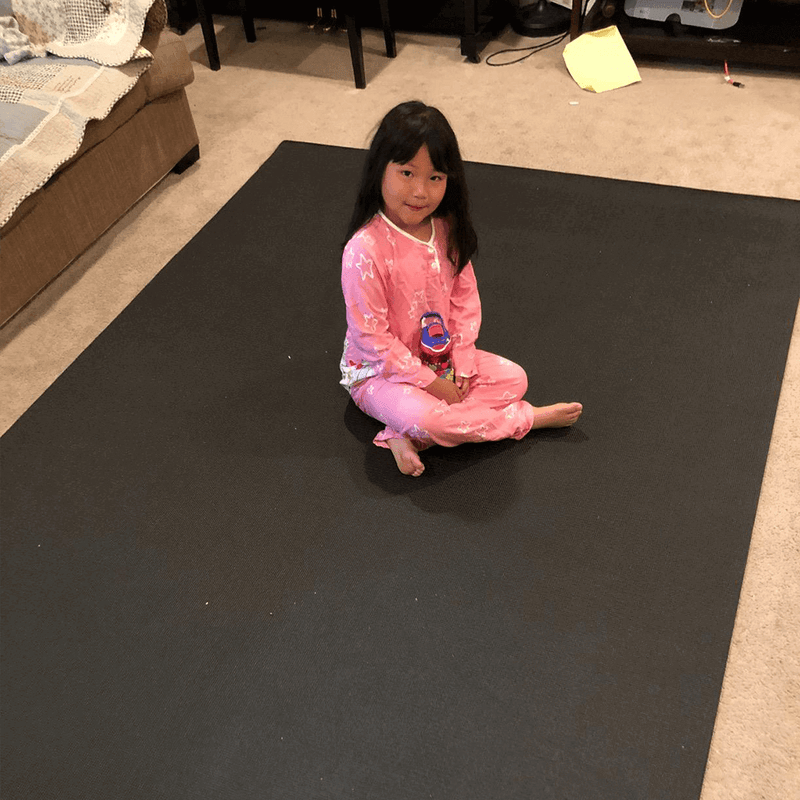 Large Yoga Mat with barefoot 6'x12'