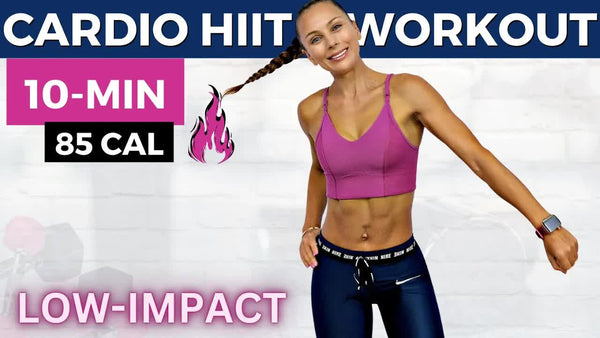 10-MIN LOW IMPACT HIIT WORKOUT (beginner cardio to jumpstart weight loss, HIIT warm-up exercises)