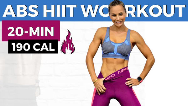 20-MIN ABS HIIT WORKOUT (bodyweight workout to burn belly fat, obliques fat, back fat + 6 pack abs)
