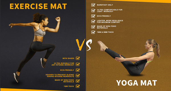 The Difference Between an Exercise Mat and a Yoga Mat