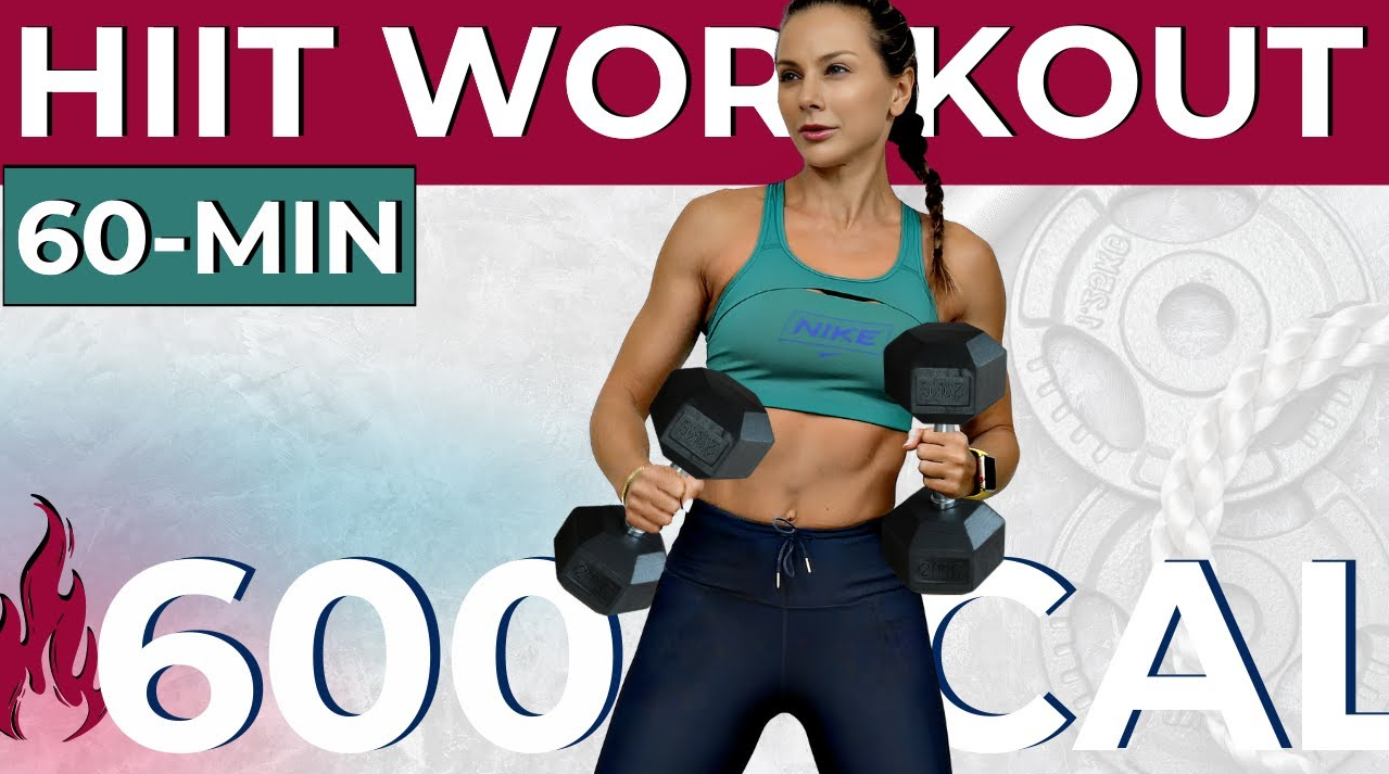 INTENSE HIIT WORKOUT WITH WEIGHTS metabolic weight loss, lean muscle, abs burn belly fat