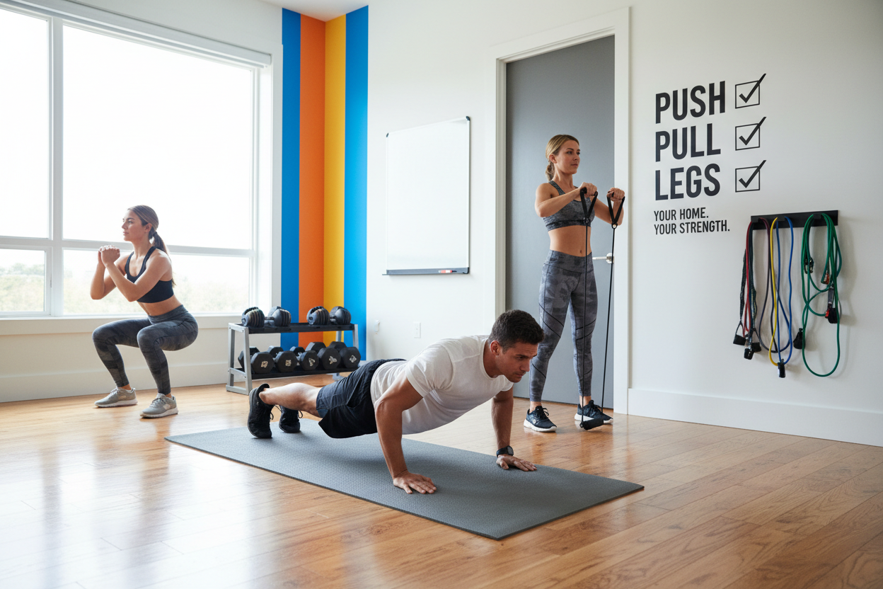 Build Muscle Without a Gym: The Ultimate Guide to the Push Pull Legs Split at Home