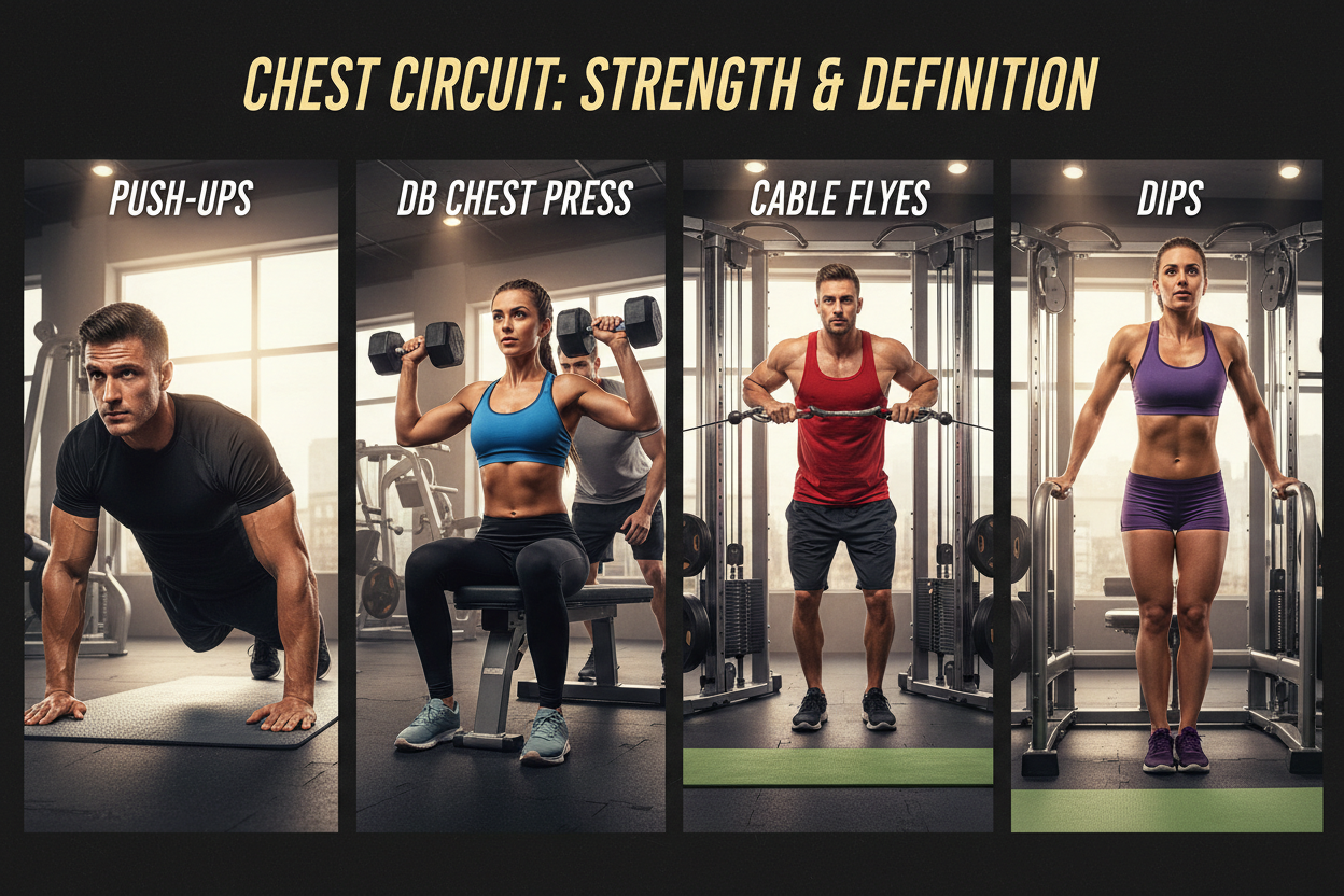 Chest Circuit Workout for Strength and Definition