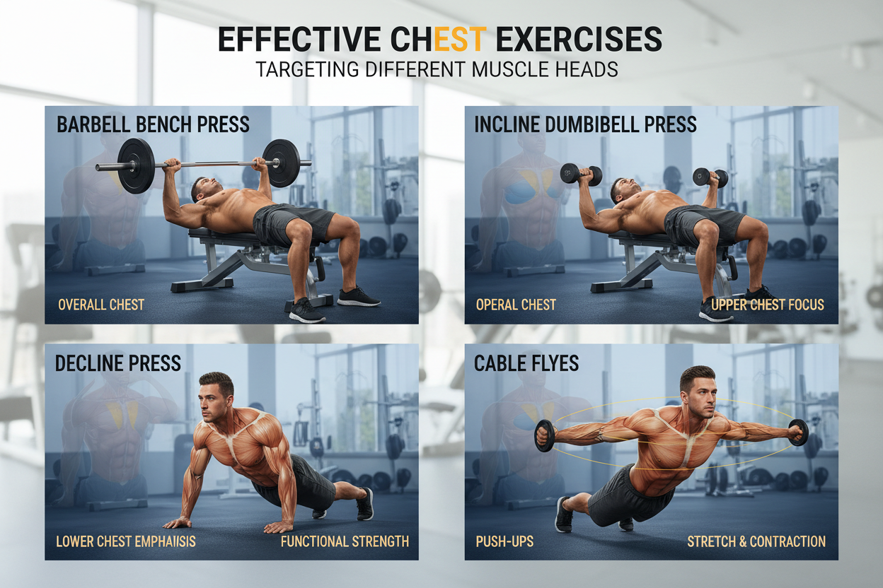 Effective Chest Exercises to Target Every Muscle Head