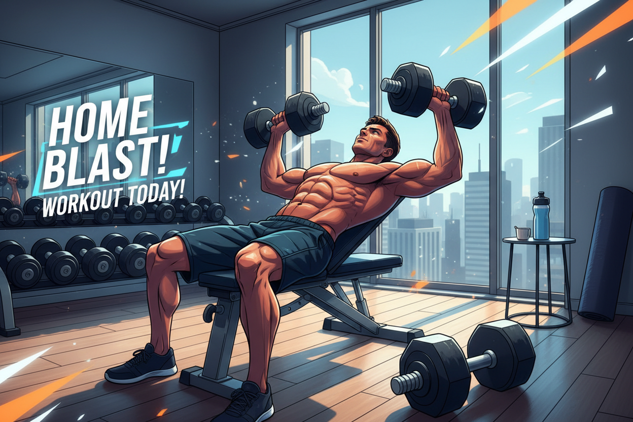Effective Chest Home Workout with Dumbbells You Can Do Today