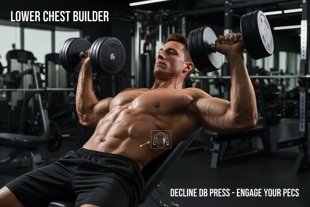 Effective Lower Chest Workout with Dumbbells for Defined Pecs