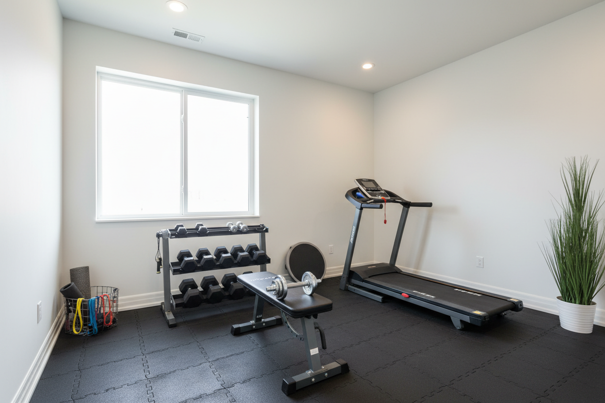 Master Bedroom Exercise in Tight Spaces