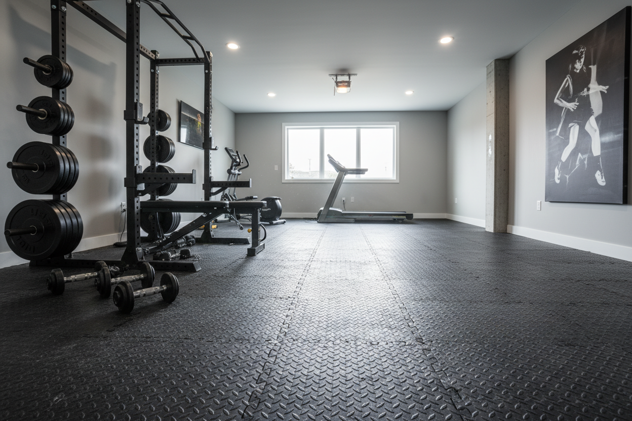 How Cheap Flooring Ruined My First Body Build Gym Setup