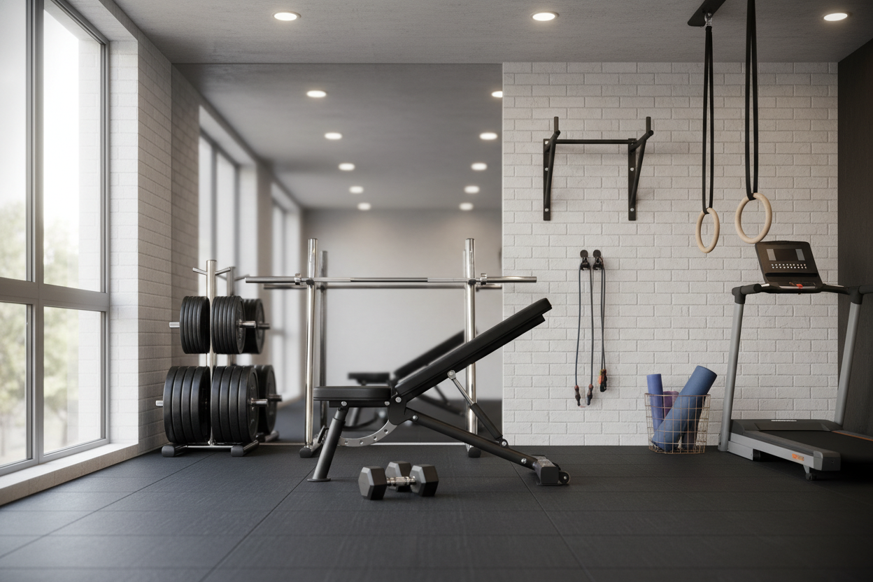 I Do My In Home Upper Body Workout Pinned Against a Wall
