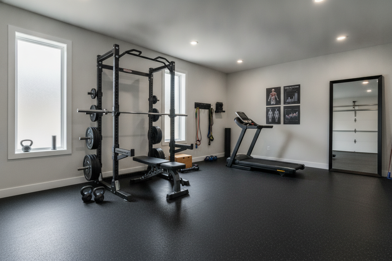 I Built a Real Commercial Gym Workout at Home (Here's the Split)