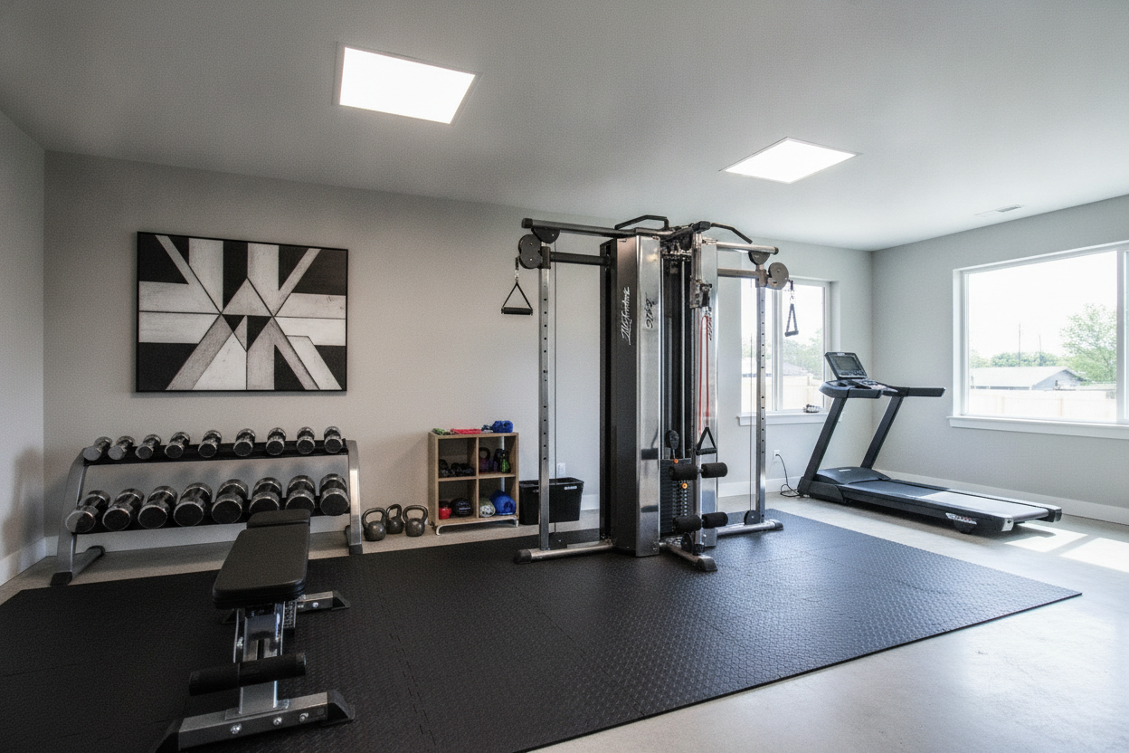I Put the Cable Machine Life Fitness Built in My Garage Gym