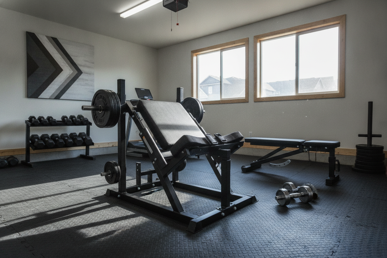 I Crammed a Hip Thrust Machine for Home Into My 1-Car Garage